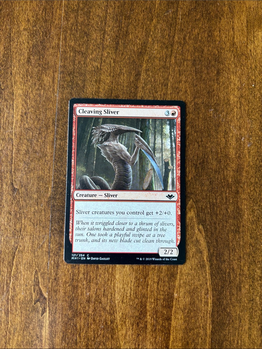 Cleaving Sliver - Red Magic: The Gathering Trading Card
